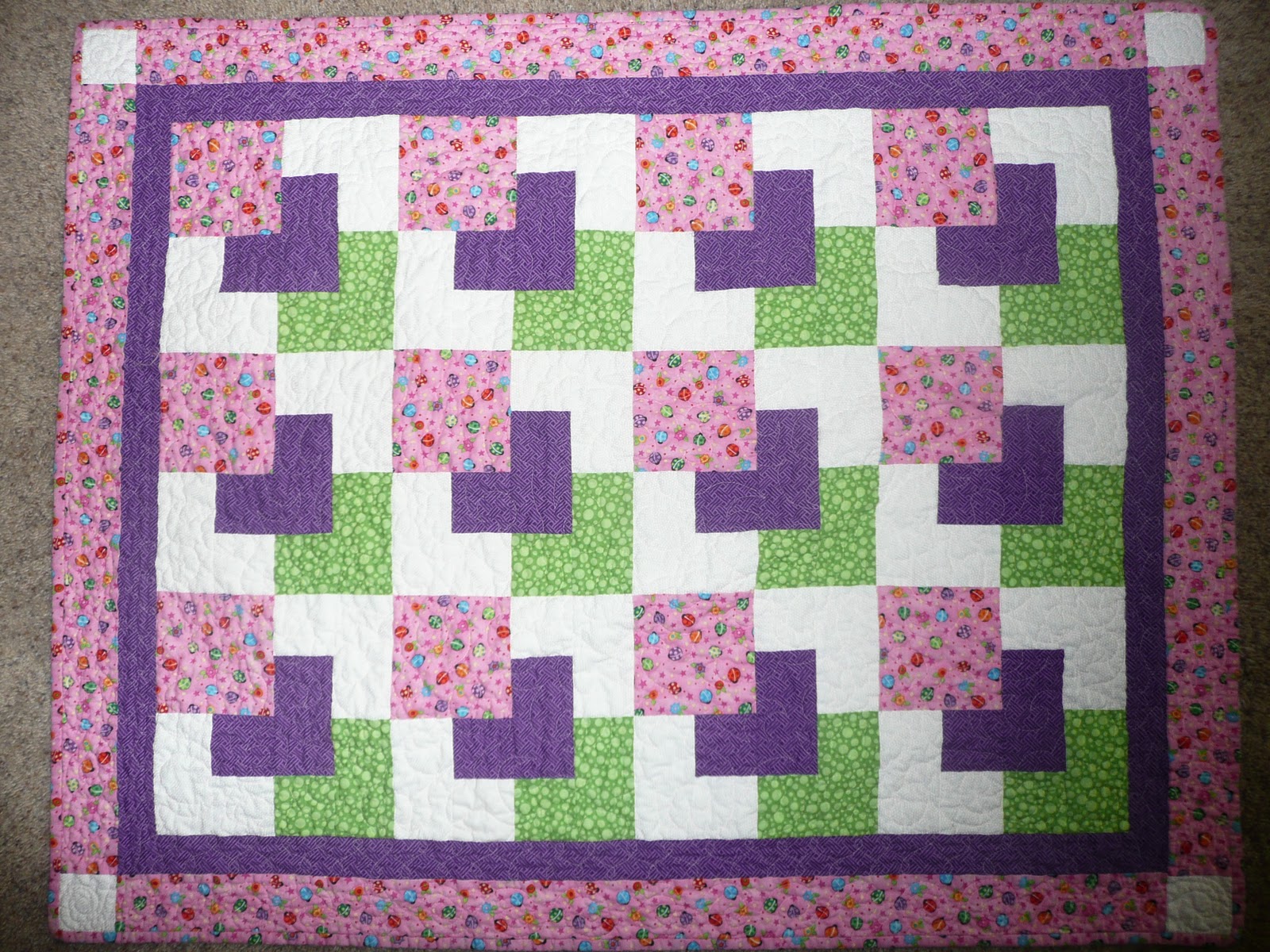 Quilting Grandma: Baby quilt completed and sent